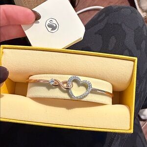 Rose Gold Swarovski hyperbola bangle